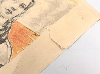 Deutsches Jugendfest 1934, Teilnahmeurkunde, eingerissen, DIN A3