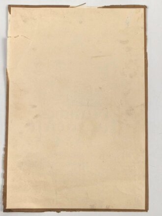 Deutsches Jugendfest 1934, Teilnahmeurkunde, eingerissen, DIN A3