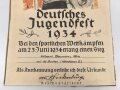 Deutsches Jugendfest 1934, Teilnahmeurkunde, eingerissen, DIN A3