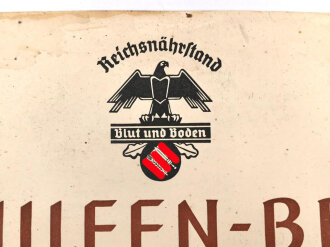 Reichsnährstand "Gehilfen-Brief" einer Gärtnergehilfin aus Bayern, 1941. 30 x 40cm
