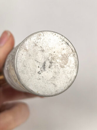 Rasierseifenbehälter Aluminium, ungebraucht aus...