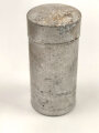 Rasierseifenbehälter Aluminium, ungebraucht aus altem Bestand, Höhe 8cm