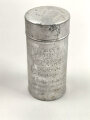 Rasierseifenbehälter Aluminium, ungebraucht aus altem Bestand, Höhe 8cm