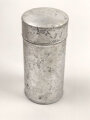 Rasierseifenbehälter Aluminium, ungebraucht aus altem Bestand, Höhe 8cm