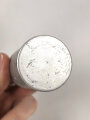Rasierseifenbehälter Aluminium, ungebraucht aus altem Bestand, Höhe 8cm