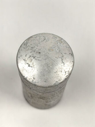 Rasierseifenbehälter Aluminium, ungebraucht aus...