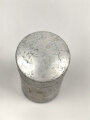 Rasierseifenbehälter Aluminium, ungebraucht aus altem Bestand, Höhe 8cm