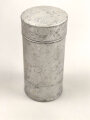 Rasierseifenbehälter Aluminium, ungebraucht aus altem Bestand, Höhe 8cm