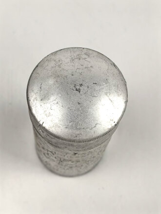 Rasierseifenbehälter Aluminium, ungebraucht aus...