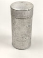 Rasierseifenbehälter Aluminium, ungebraucht aus altem Bestand, Höhe 8cm