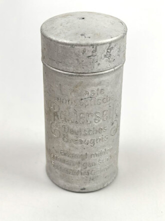 Rasierseifenbehälter Aluminium, ungebraucht aus altem Bestand, Höhe 8cm