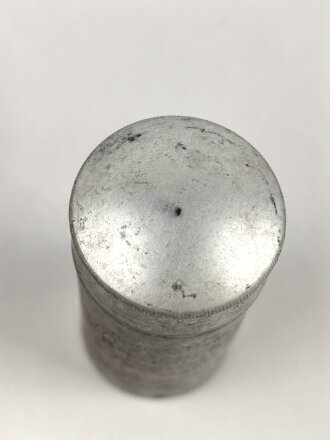 Rasierseifenbehälter Aluminium, ungebraucht aus...