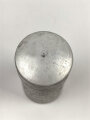 Rasierseifenbehälter Aluminium, ungebraucht aus altem Bestand, Höhe 8cm