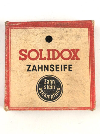 Pack " Solidox "Zahnseife, ungeöffnet, Preis in Reichsmark