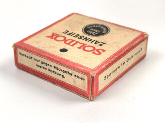 Pack " Solidox "Zahnseife, ungeöffnet, Preis in Reichsmark