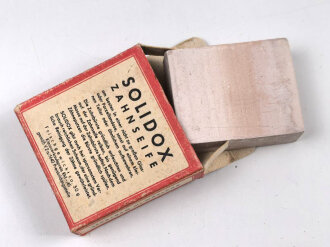 Pack " Solidox "Zahnseife, ungeöffnet, Preis in Reichsmark