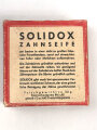 Pack " Solidox "Zahnseife, ungeöffnet, Preis in Reichsmark