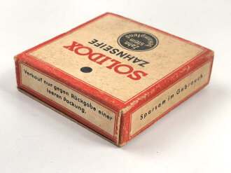 Pack " Solidox "Zahnseife, ungeöffnet, Preis in Reichsmark