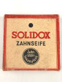 Pack " Solidox "Zahnseife, ungeöffnet, Preis in Reichsmark
