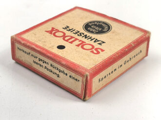 Pack " Solidox "Zahnseife, ungeöffnet, Preis in Reichsmark