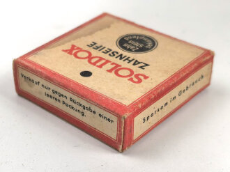 Pack " Solidox "Zahnseife, ungeöffnet, Preis in Reichsmark