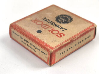 Pack " Solidox "Zahnseife, ungeöffnet, Preis in Reichsmark