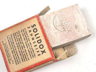 Pack " Solidox "Zahnseife, ungeöffnet, Preis in Reichsmark