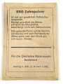 Pack " ERO Zahnpulver" Datiert 1942 " Für die Deutsche Wehrmacht bestimmt"