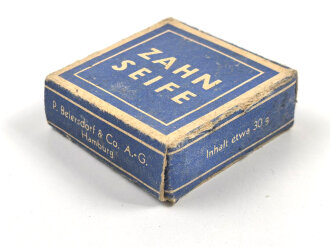 Pack " Beiersdorf "Zahnseife, ungeöffnet, Preis in Reichsmark