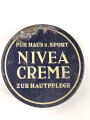Leere Dose Nivea Creme, Preis in Reichsmark, Durchmesser 50mm
