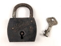 Kleines Vorhängeschloss " Stabil" mit dem passenden Schlüssel