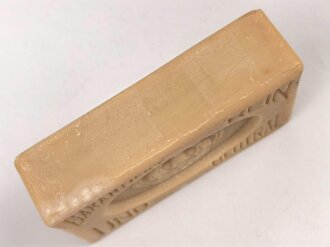 Stück Kernseife mit Krone 6 x 11cm,  1. Weltkrieg oder Wehrmacht ?