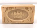 Stück Kernseife mit Krone 6 x 11cm,  1. Weltkrieg oder Wehrmacht ?