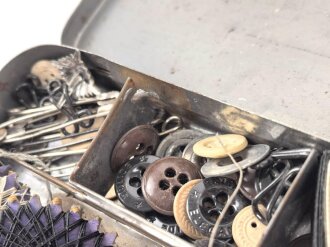 Blechdose " Nähzeug DRGM " etwa 9 x 15 x 2cm