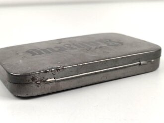 Blechdose " Nähzeug DRGM " etwa 9 x 15 x 2cm