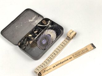 Blechdose " Nähzeug DRGM " etwa 9 x 15 x 2cm