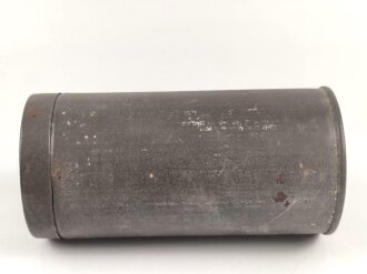 Leere Blechdose " Van Houtens reiner löslicher Kakao" Durchmesser etwa 5,5, Höhe 11cm