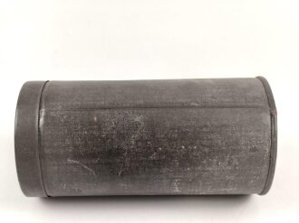 Leere Blechdose " Van Houtens reiner löslicher Kakao" Durchmesser etwa 5,5, Höhe 11cm