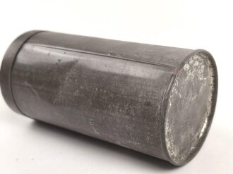 Leere Blechdose " Van Houtens reiner löslicher Kakao" Durchmesser etwa 5,5, Höhe 11cm