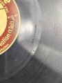Schelleck Platte " Die braune Platte, Musikverlag Frz. Eher. " Hitlers Appell an die Nation 1. uns 2. Teil" Guter Zustand