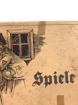 "Spiele" Herausgegeben im Auftrage des Oberkommando des Heeres durch Wehrmachtsbefehlshaber Ostland"  Gebraucht, nicht auf Vollständigkeit geprüft