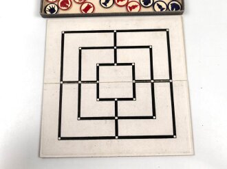 "Schach Dame und Mühle" Ein Gruß aus der Heimat . Guter Zustand