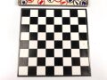 "Schach Dame und Mühle" Ein Gruß aus der Heimat . Guter Zustand