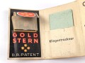 Pack "Gold Stern" Rasierklingen in Umverpackung