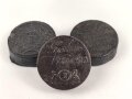 Drei Stück  Wachs für Lederzeug, Durchmesser je ca. 4cm