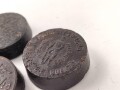 Drei Stück  Wachs für Lederzeug, Durchmesser je ca. 4cm