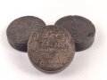 Drei Stück  Wachs für Lederzeug, Durchmesser je ca. 4cm