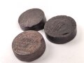 Drei Stück  Wachs für Lederzeug, Durchmesser je ca. 4cm