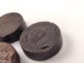 Drei Stück  Wachs für Lederzeug, Durchmesser je ca. 4cm