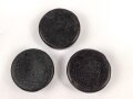 Drei Stück  Wachs für Lederzeug, Durchmesser je ca. 4cm